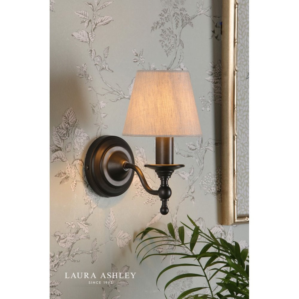 Ludchurch Single Wall Light in Black Finish Bracket Only