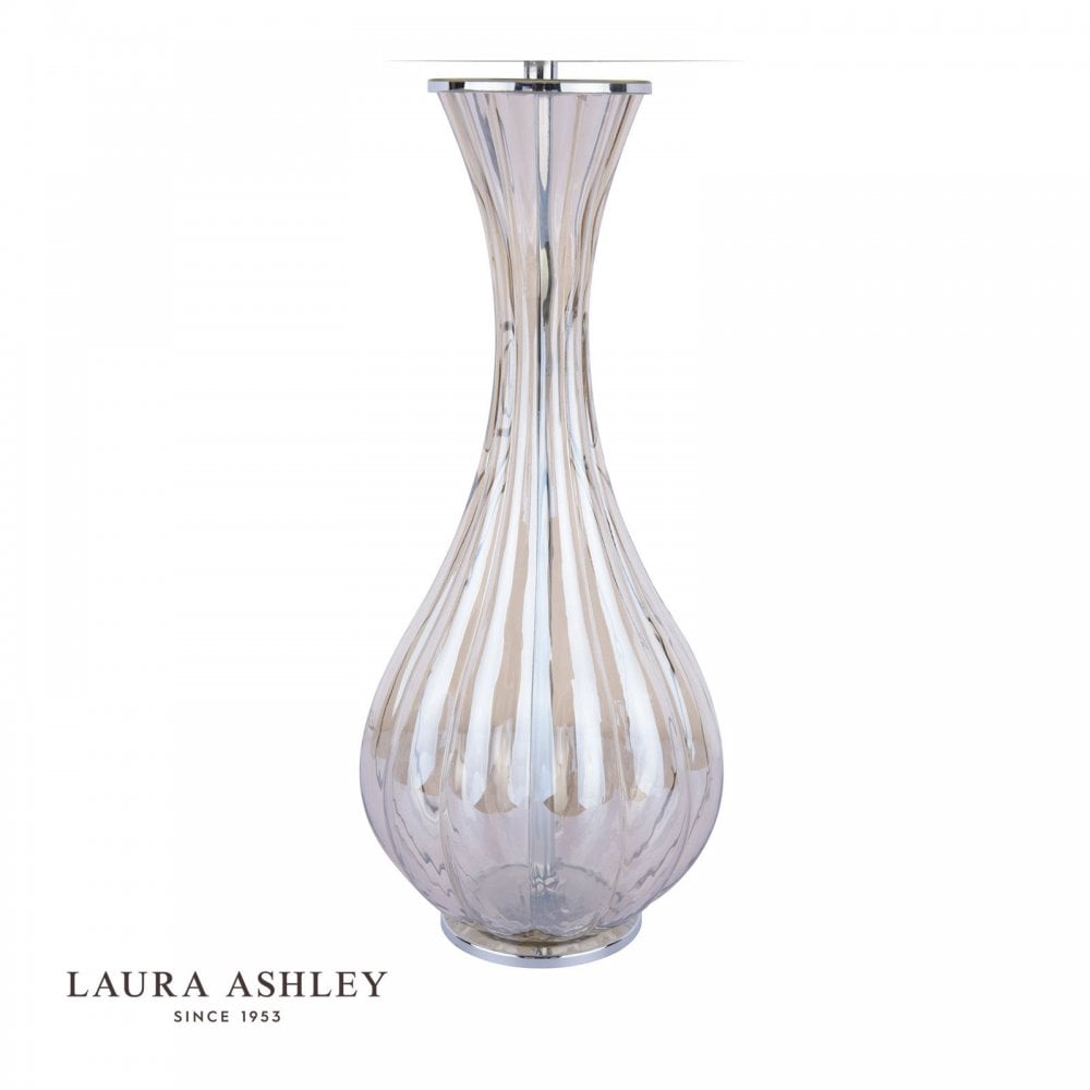 Nevern Champagne Glass Table Lamp C/W Shade