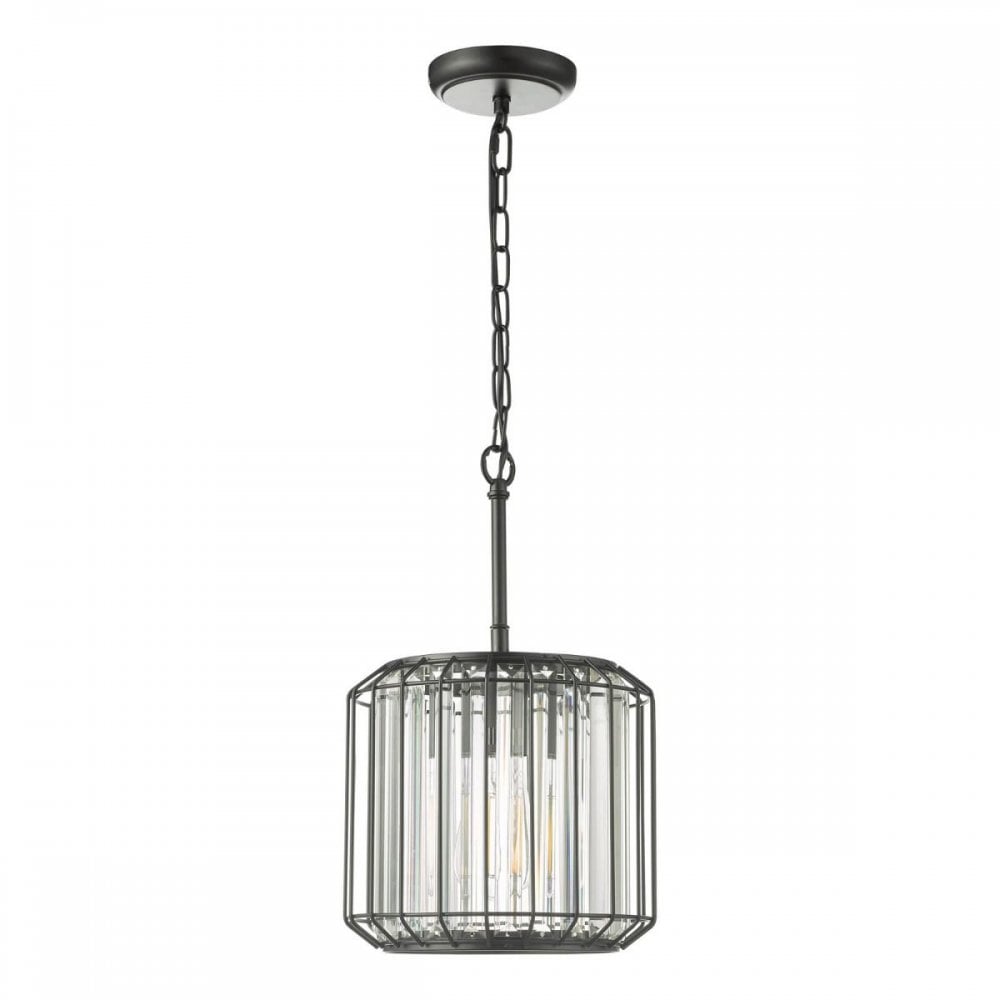 Naeva Single Satin Black Crystal Pendant