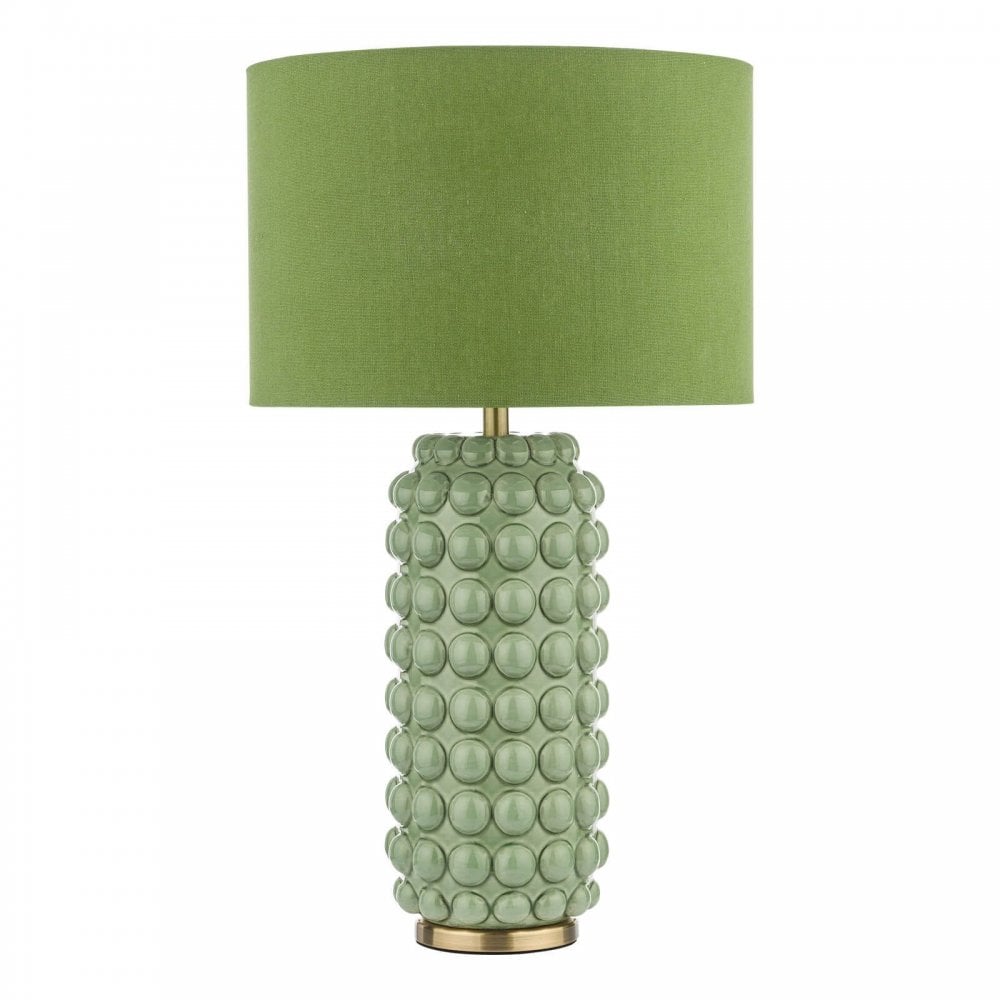 Etzel Green Table Lamp C/W Shade