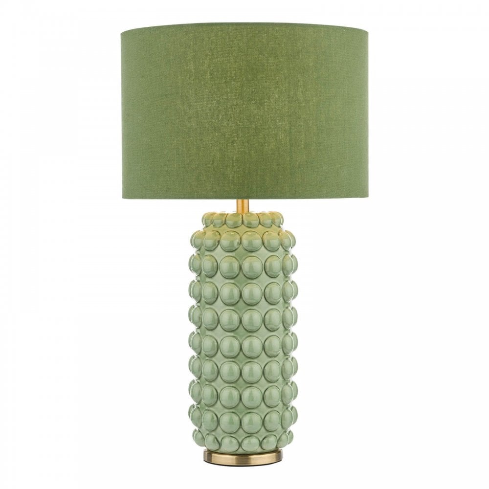 Etzel Green Table Lamp C/W Shade
