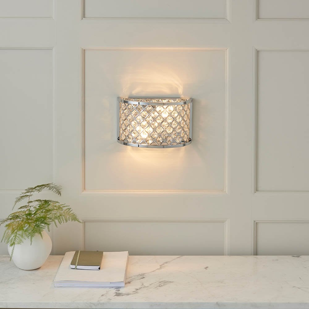 Hudson Wall Light in Chrome
