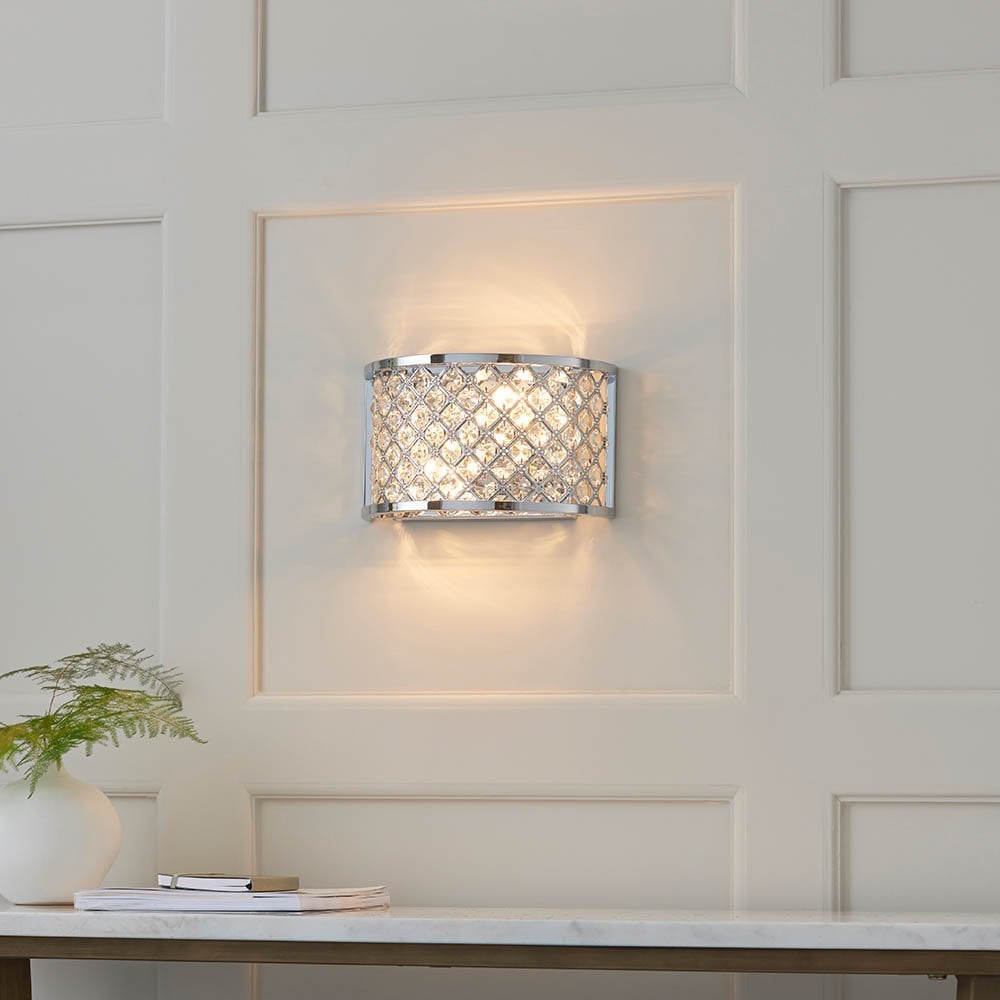 Hudson Wall Light in Chrome