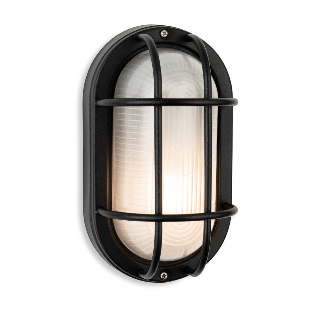 Lugo Outdoor Bulkhead in Black Finish IP44