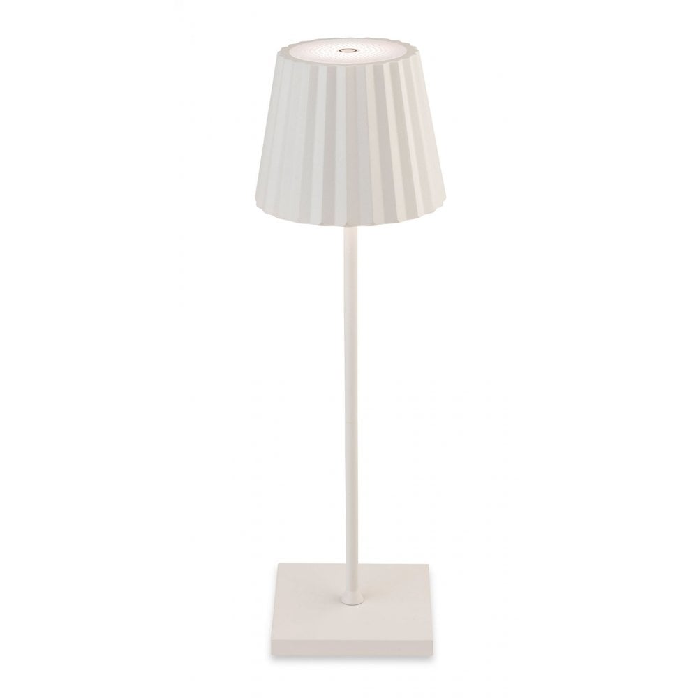 Koko LED Outdoor Table Lamp in White