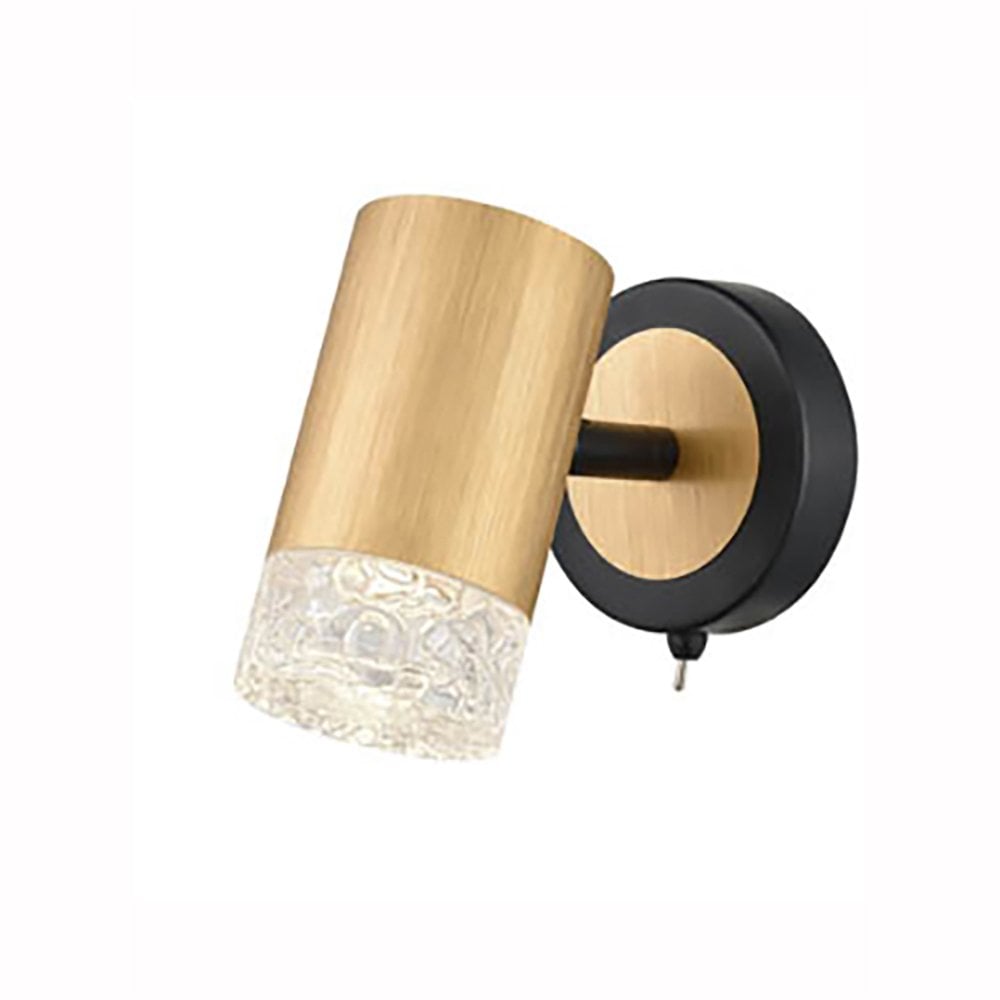 Cordelia Single Wall Light in Satin Brushed Gold