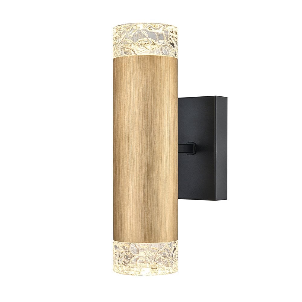 Cordelia Up and Down Wall Light in Satin Brushed Gold