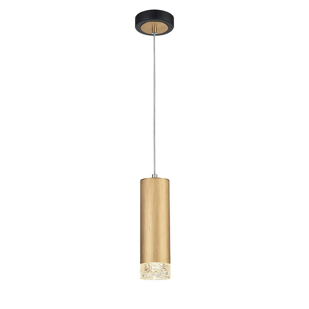 Cordelia Single Pendant in Satin Brushed Brass