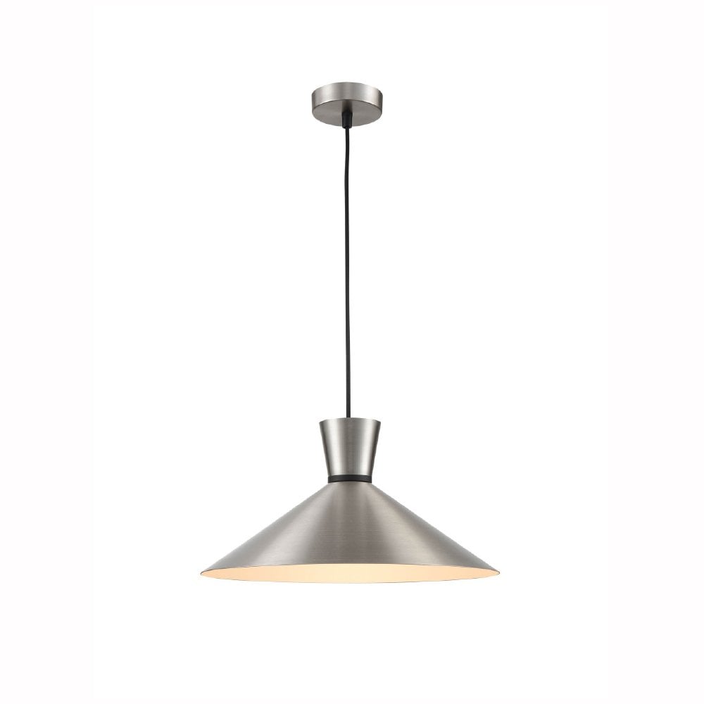 Happy 400mm Single Pendant in Satin Nickel