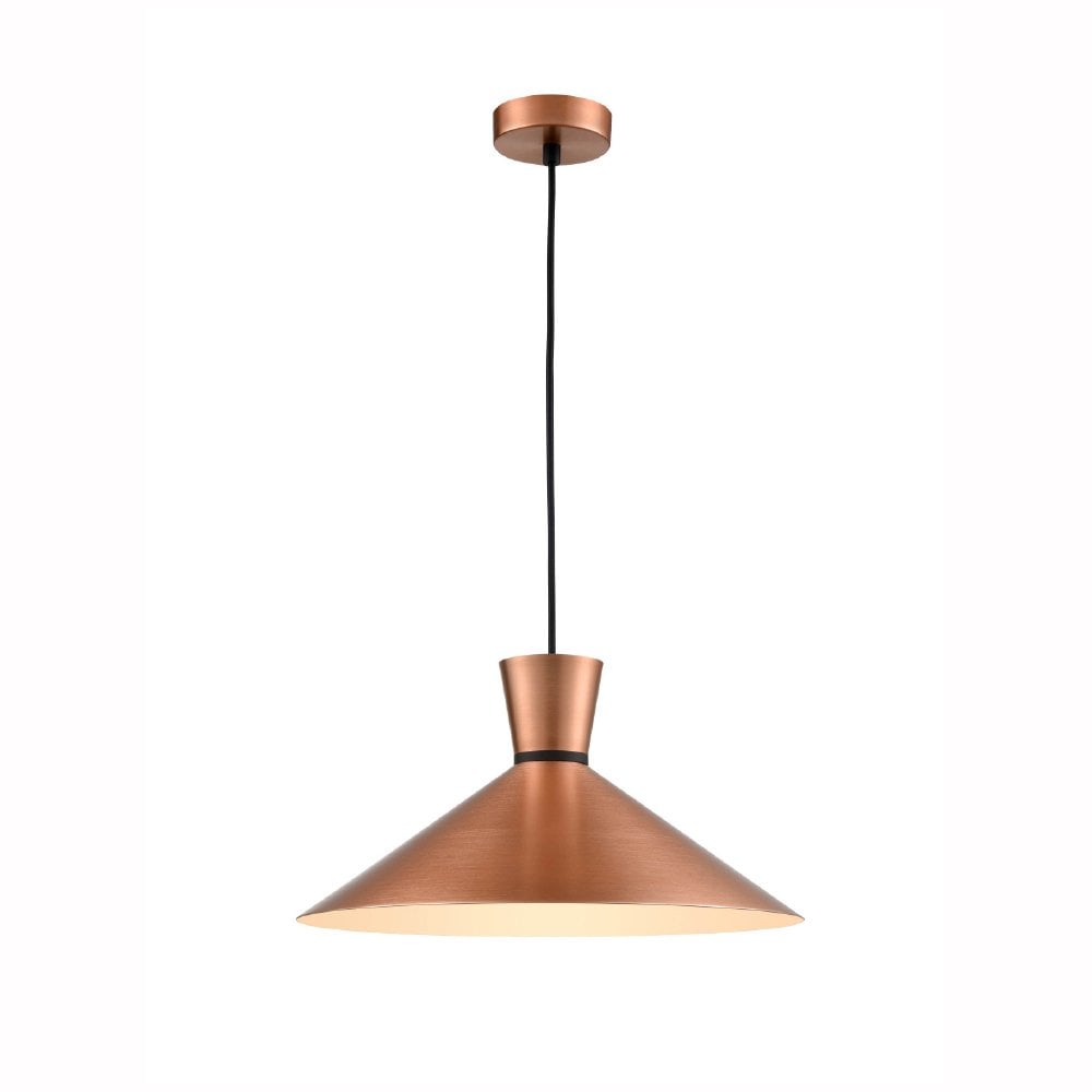 Happy 400mm Single Pendant in Satin Copper