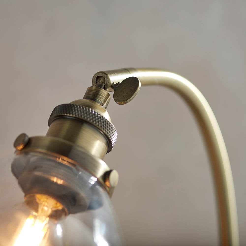 Hansen Table Lamp in Antique Brass
