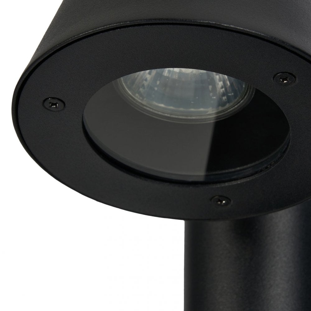 Ives Outdoor Adjustable Black Finish Bollard