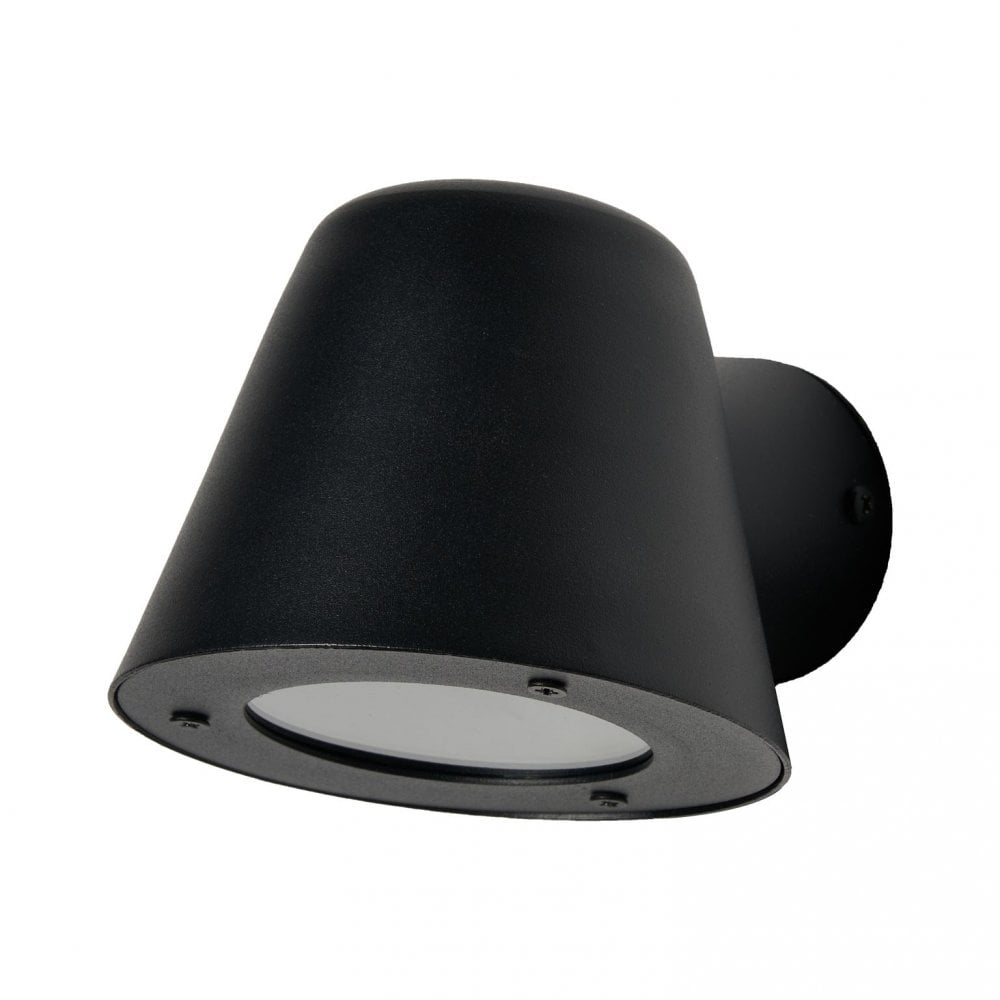 Ives Outdoor Black Finish Wall Light IP44