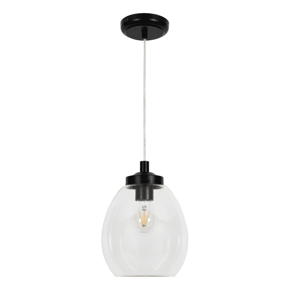 Satin Black Ceiling Fitting Pendant/Semi Flush