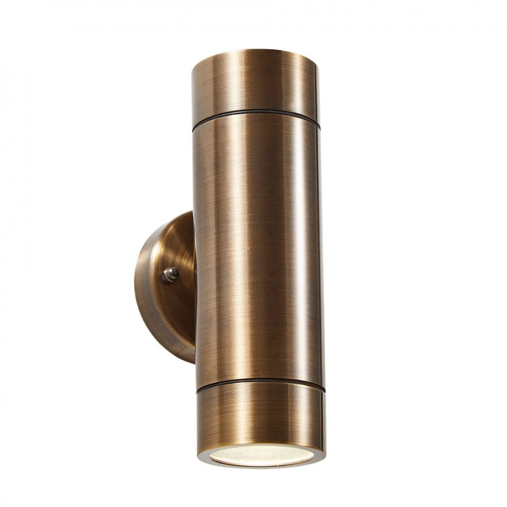 Brac Outdoor Up and Down Wall Light in Bronze Finish