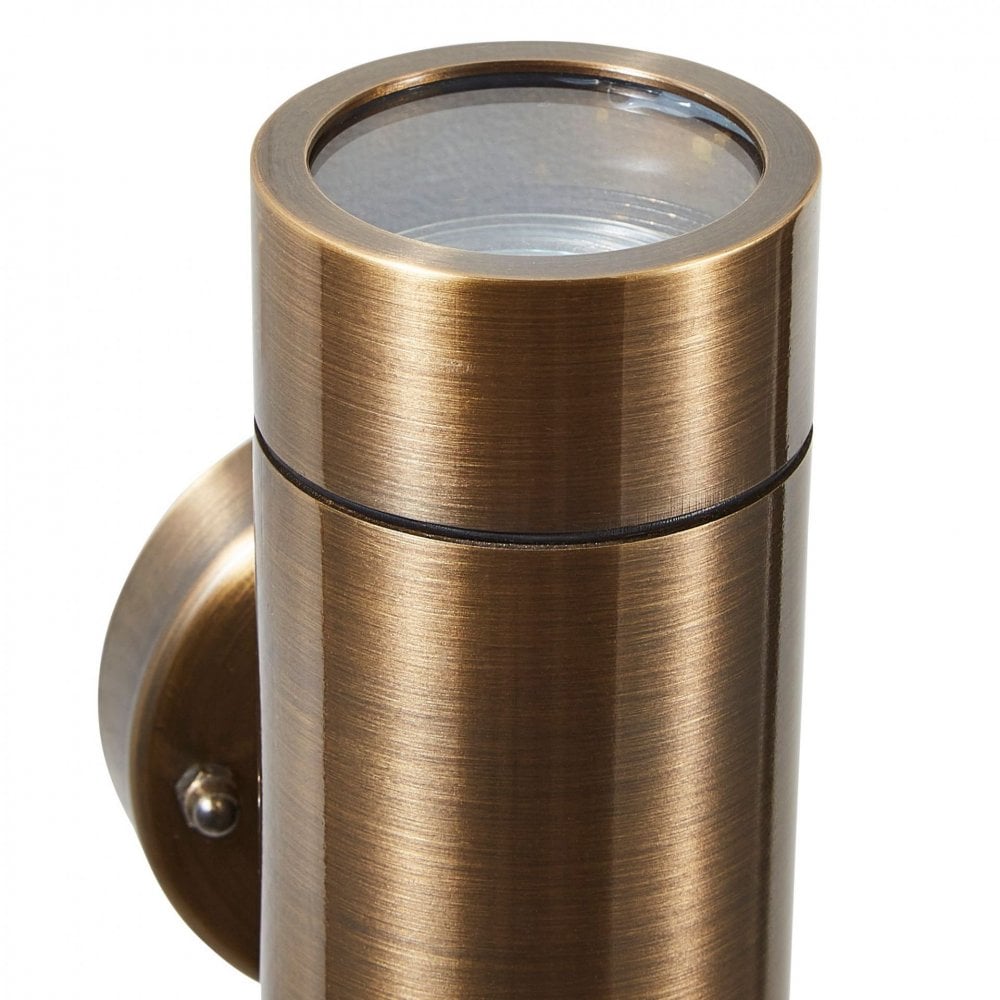 Brac Outdoor Up and Down Wall Light in Bronze Finish
