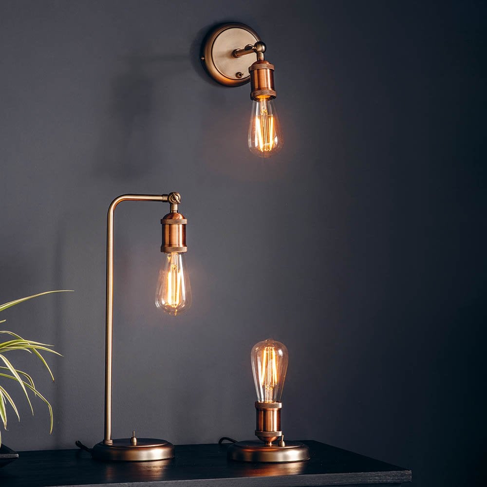 Hal Table Lamp in Copper Finish