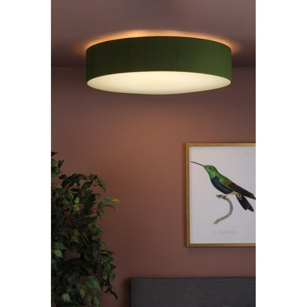 Paolo Bespoke 100% Silk 80cm 4 Light Flush