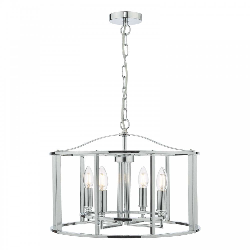 Myka 4 Light Pendant in Polished Chrome