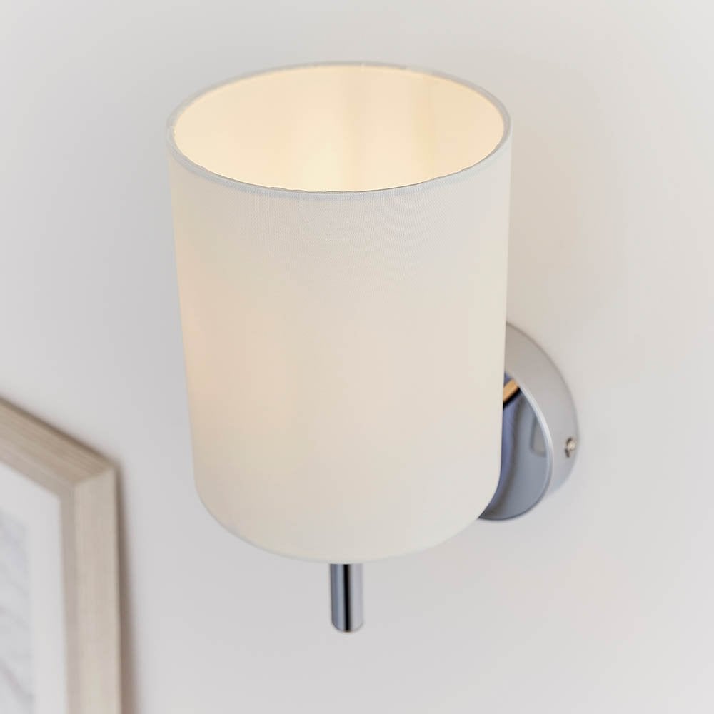Brio Wall Light in Polihsed Chrome C/W