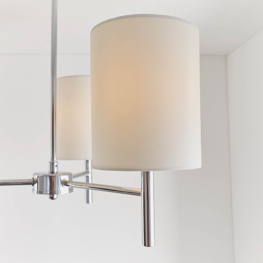 Brio3 Light Semi Flush in Polished Chrome