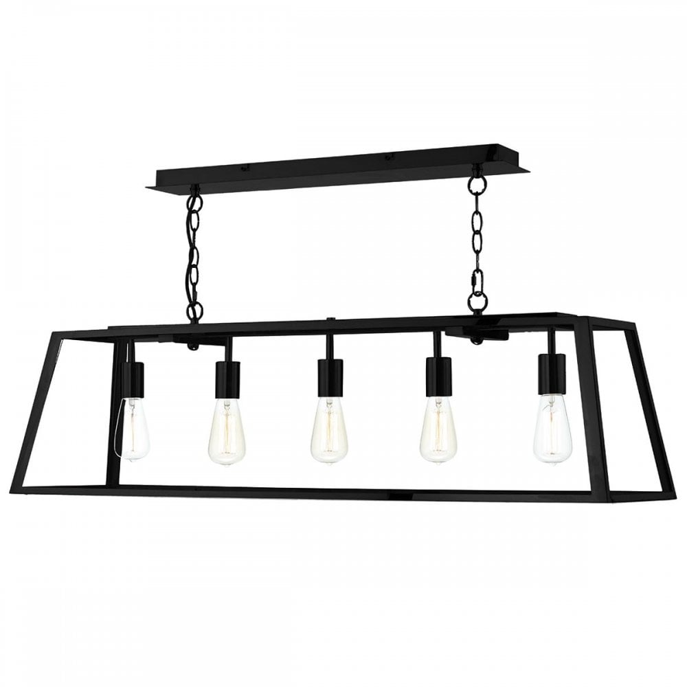 Academy 5-Light Black Pendant