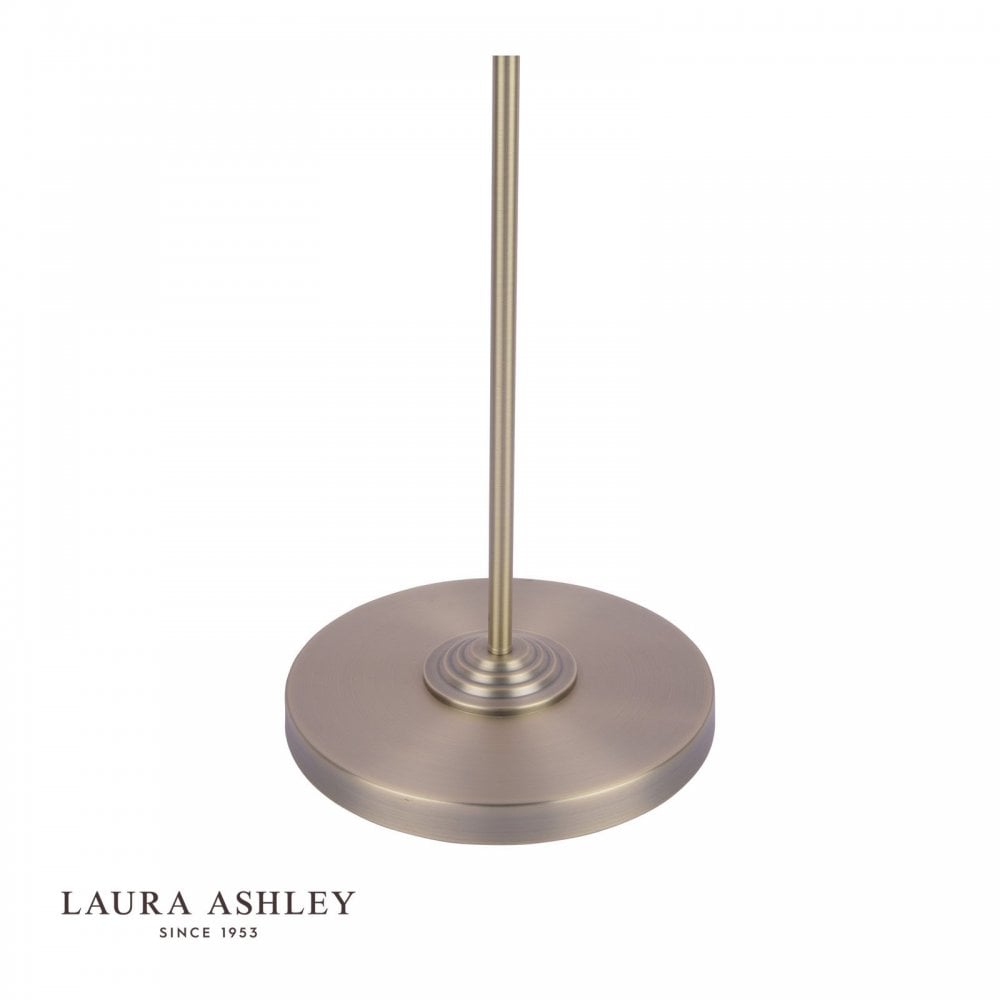 Sorrento Floor Lamp in Antique Brass C/W Blue Shade