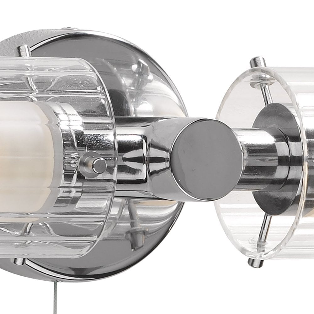 Elba 2-Light Polished Chrome Bathroom Wall Bracket