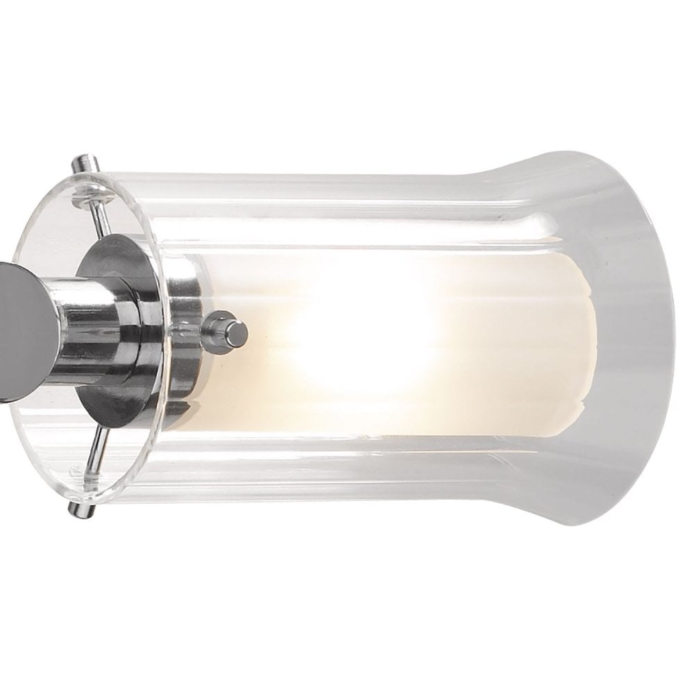 Elba 2-Light Polished Chrome Bathroom Wall Bracket