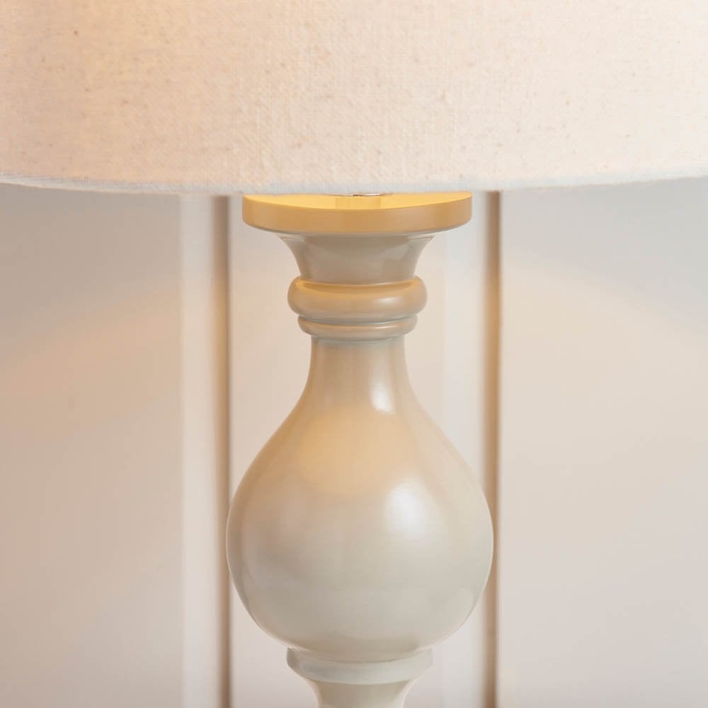 Marsham Taupe Table Lamp C/W Shade