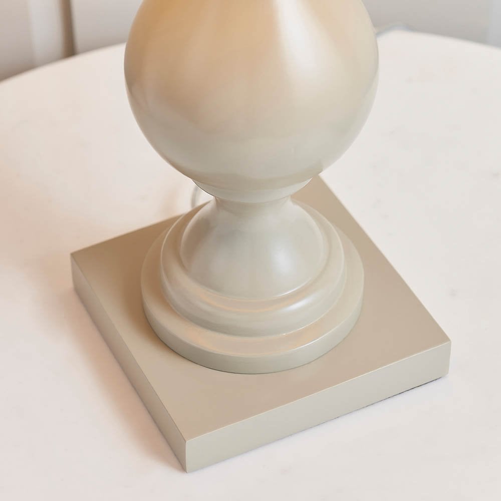 Marsham Taupe Table Lamp C/W Shade