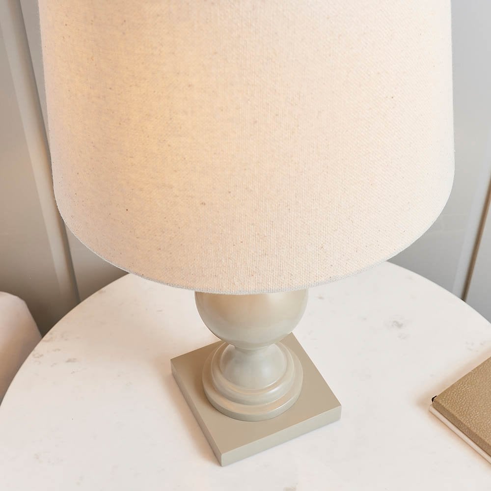 Marsham Taupe Table Lamp C/W Shade