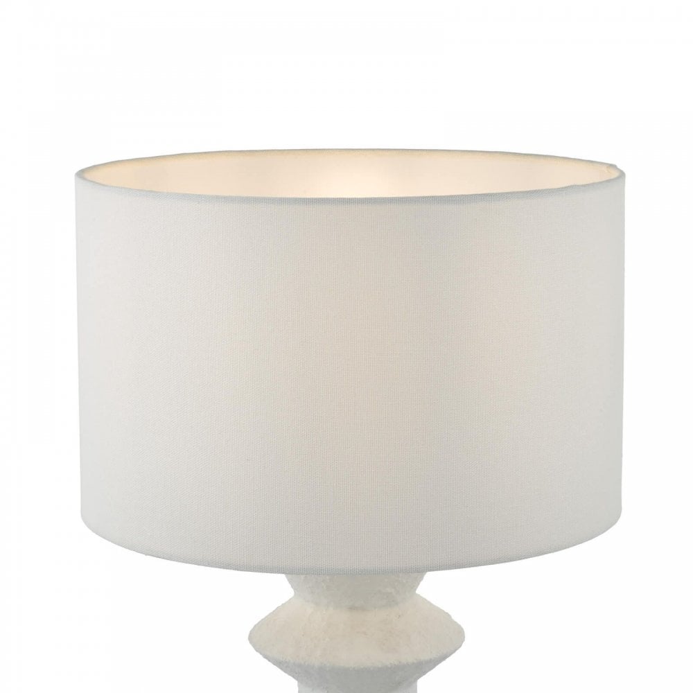 Bidelia Matt White Table Lamp C/W Shade