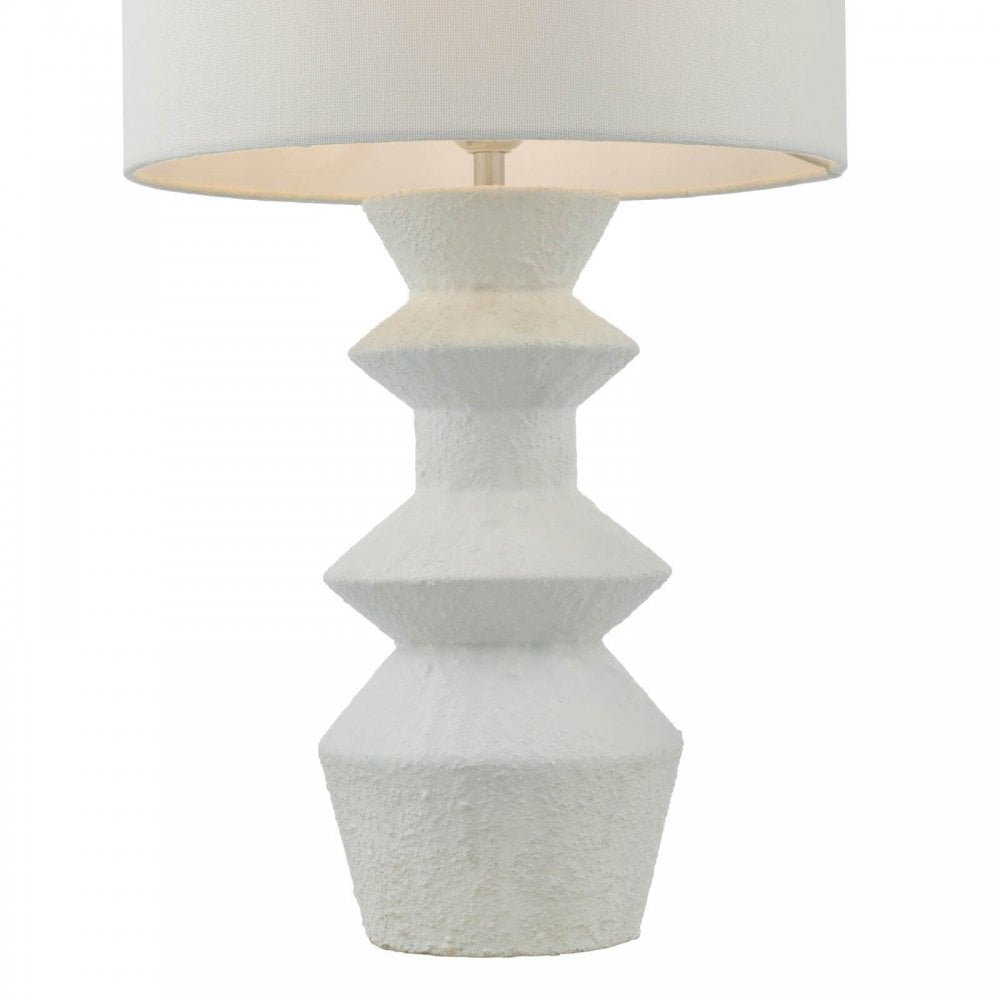 Bidelia Matt White Table Lamp C/W Shade
