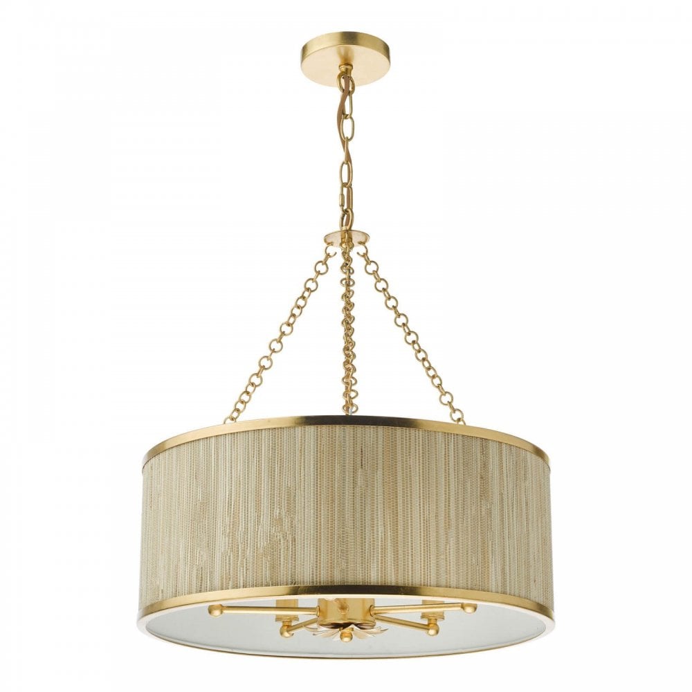 Fennella 5 Light Gold Leaf Pendant