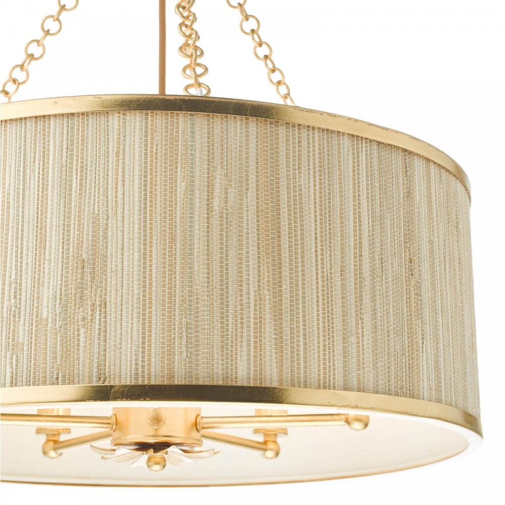 Fennella 5 Light Gold Leaf Pendant