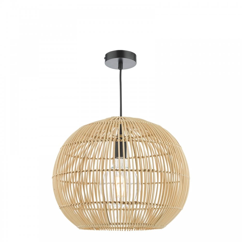 Kesler Natural Rattan Pendant