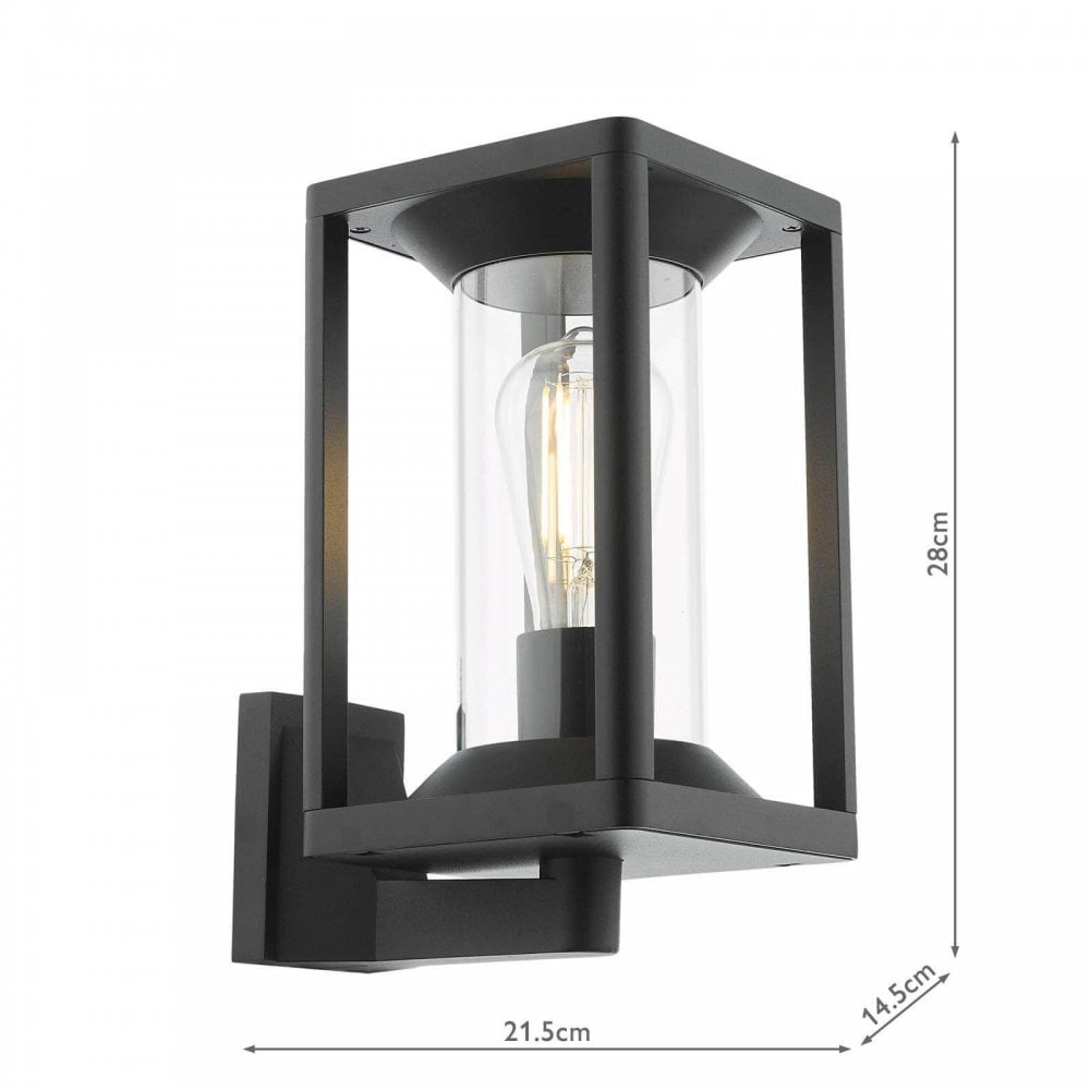 Mackenzie Outdoor Black Wall Lantern IP65