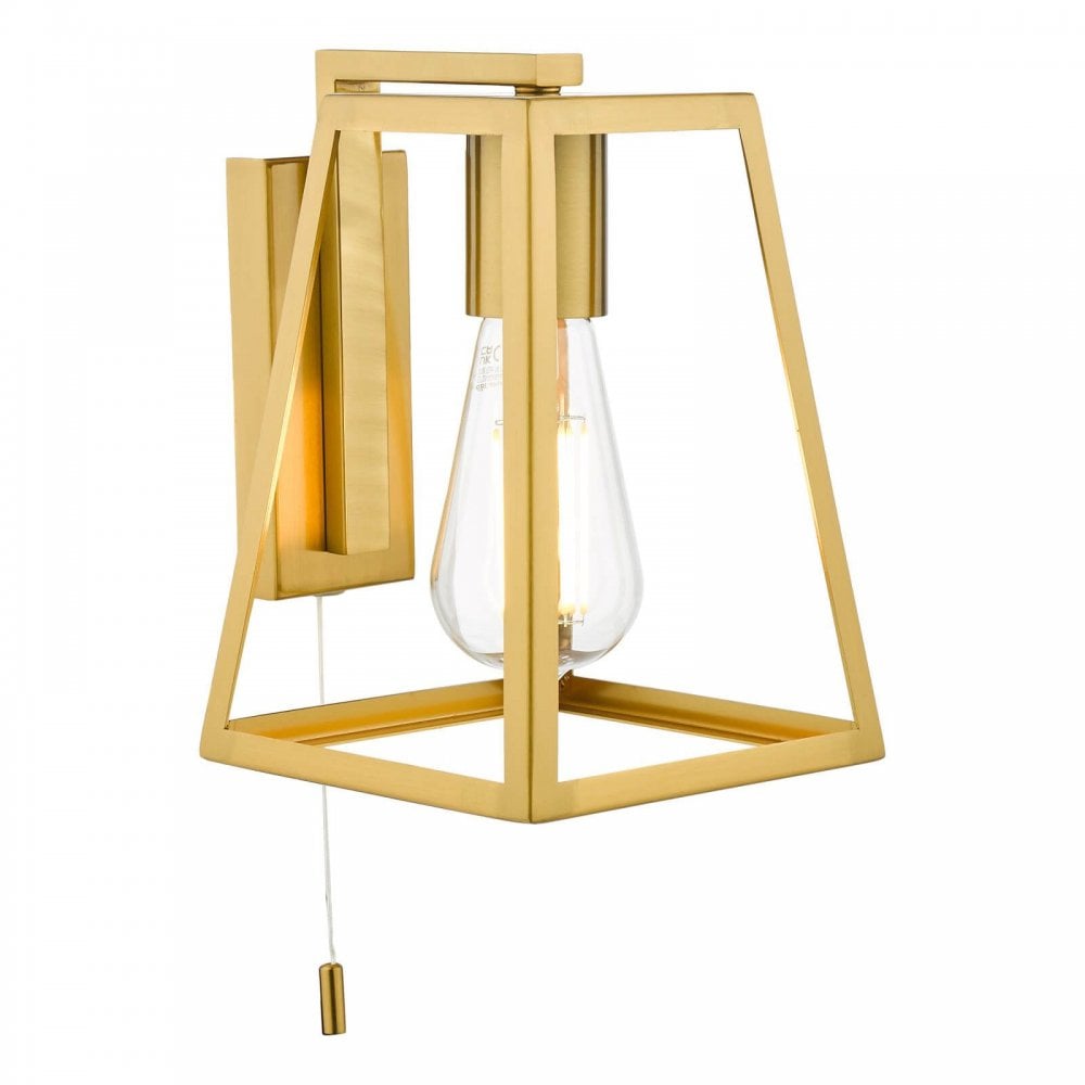 Claudia Natural Brass Wall Light