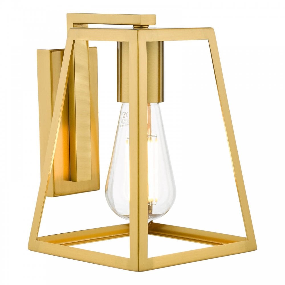 Claudia Natural Brass Wall Light