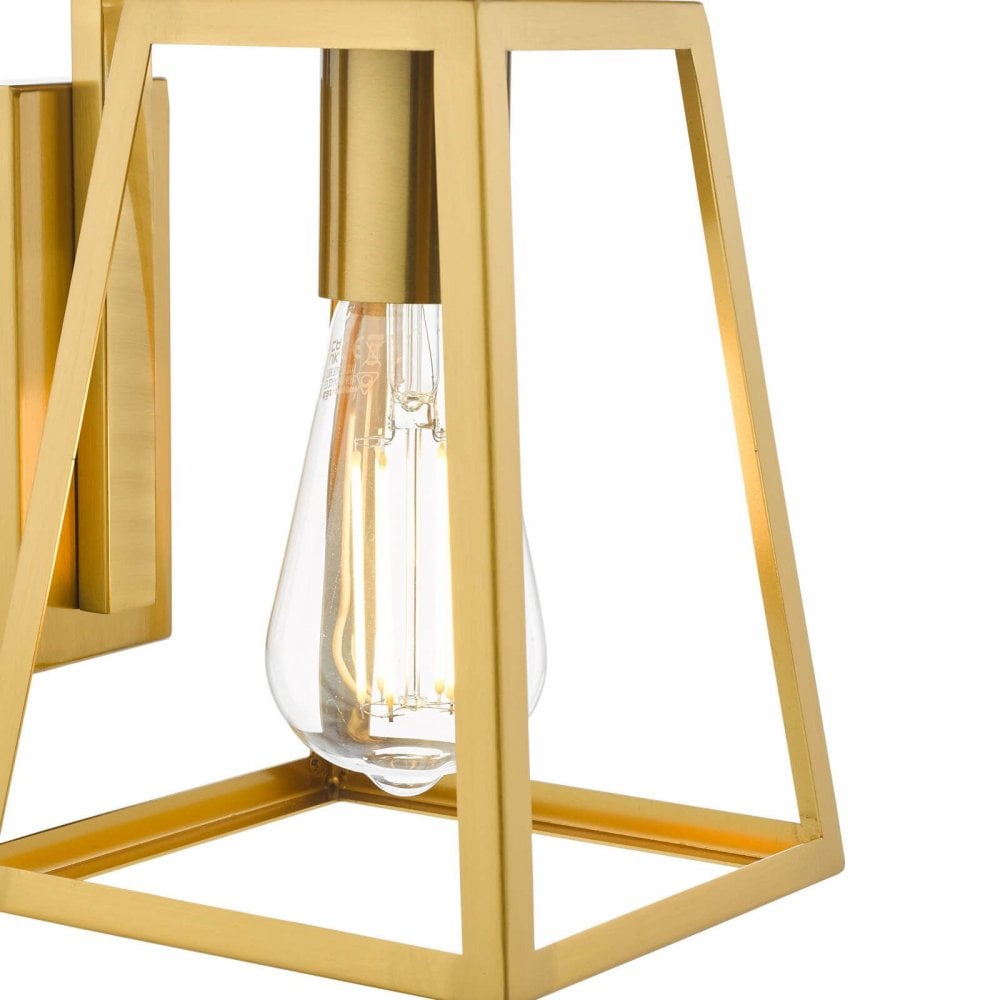 Claudia Natural Brass Wall Light