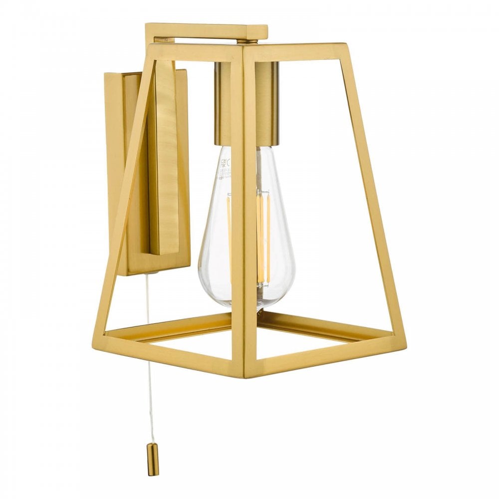Claudia Natural Brass Wall Light