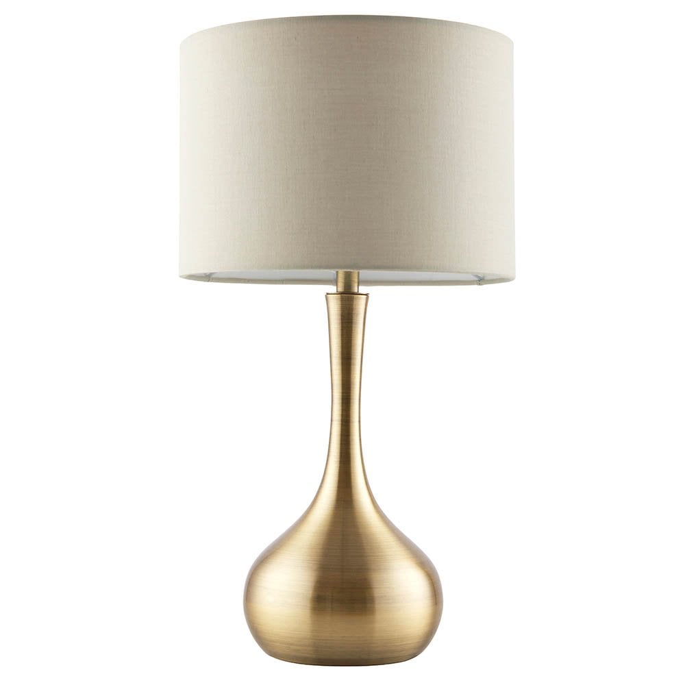 Piccadilly Touch Table Lamp in Brass C/W Shade