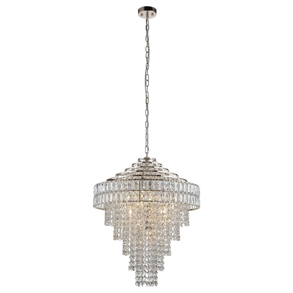 Beatrice 7 Light Tiered Crystal Chandelier