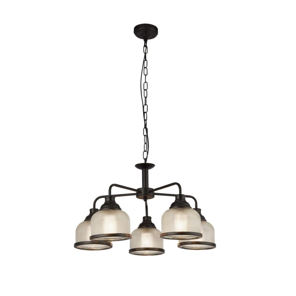 Highworth 5 Light Ceiling Pendant in Black Finish