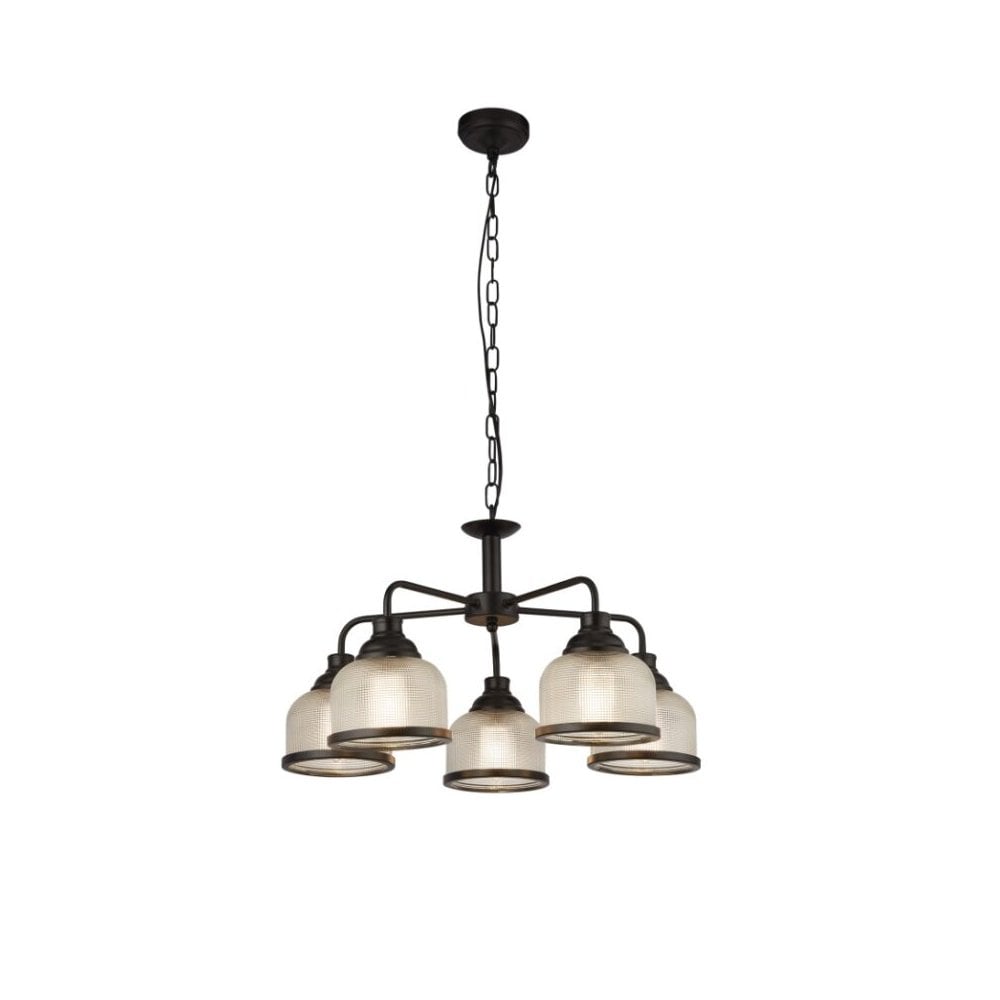 Highworth 5 Light Ceiling Pendant in Black Finish