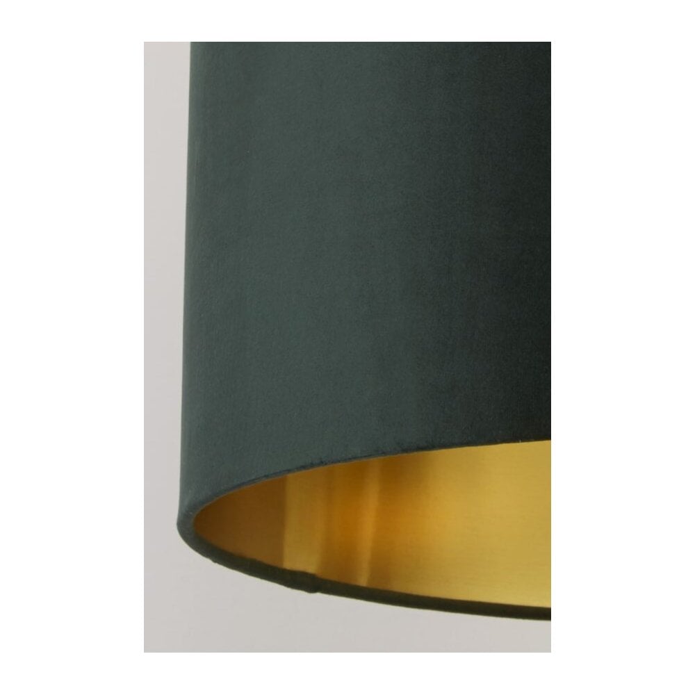 Green Velvet 40cm Drum Shade