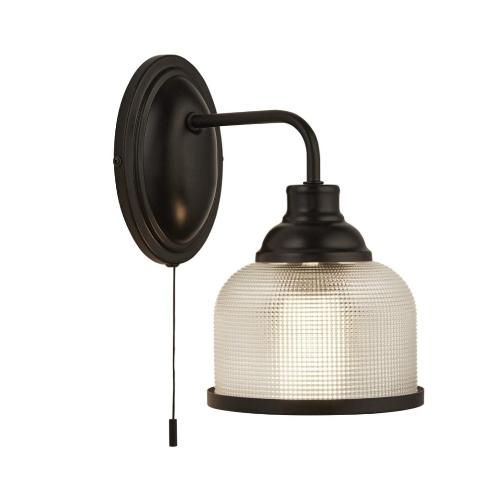 Highworth Single Wall Light in Black Finish