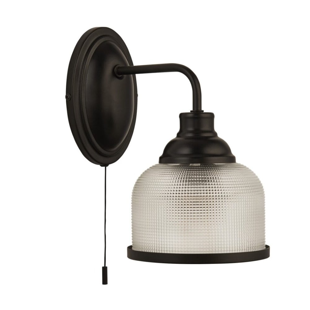 Highworth Single Wall Light in Black Finish