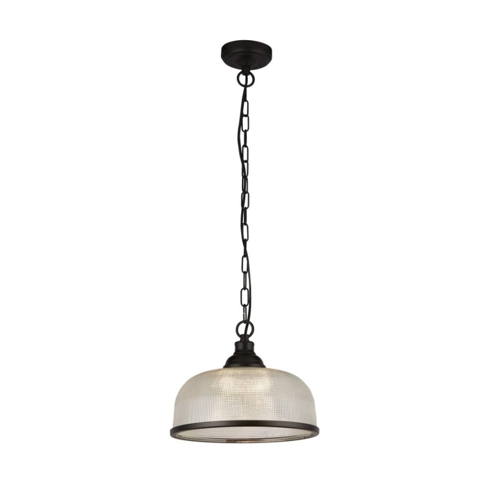 Highworth Single Black Pendant in Black Finish